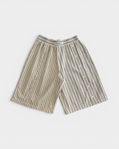 Button Up Short in Pattern Earth Tone