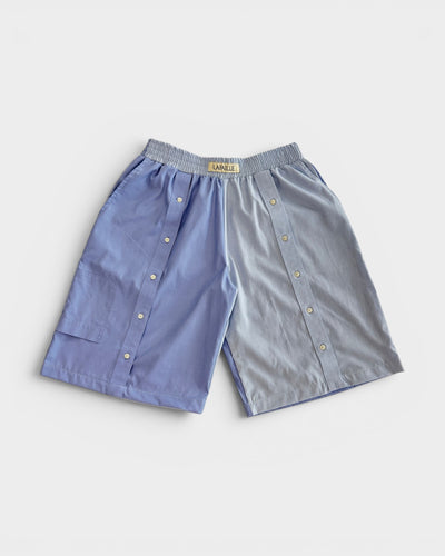 Button Up Short in Light Blue