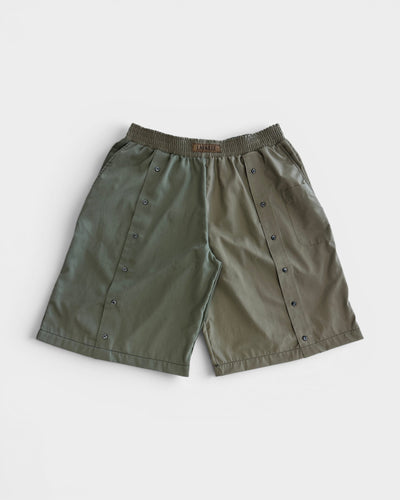 Button Up Short in Muted Green
