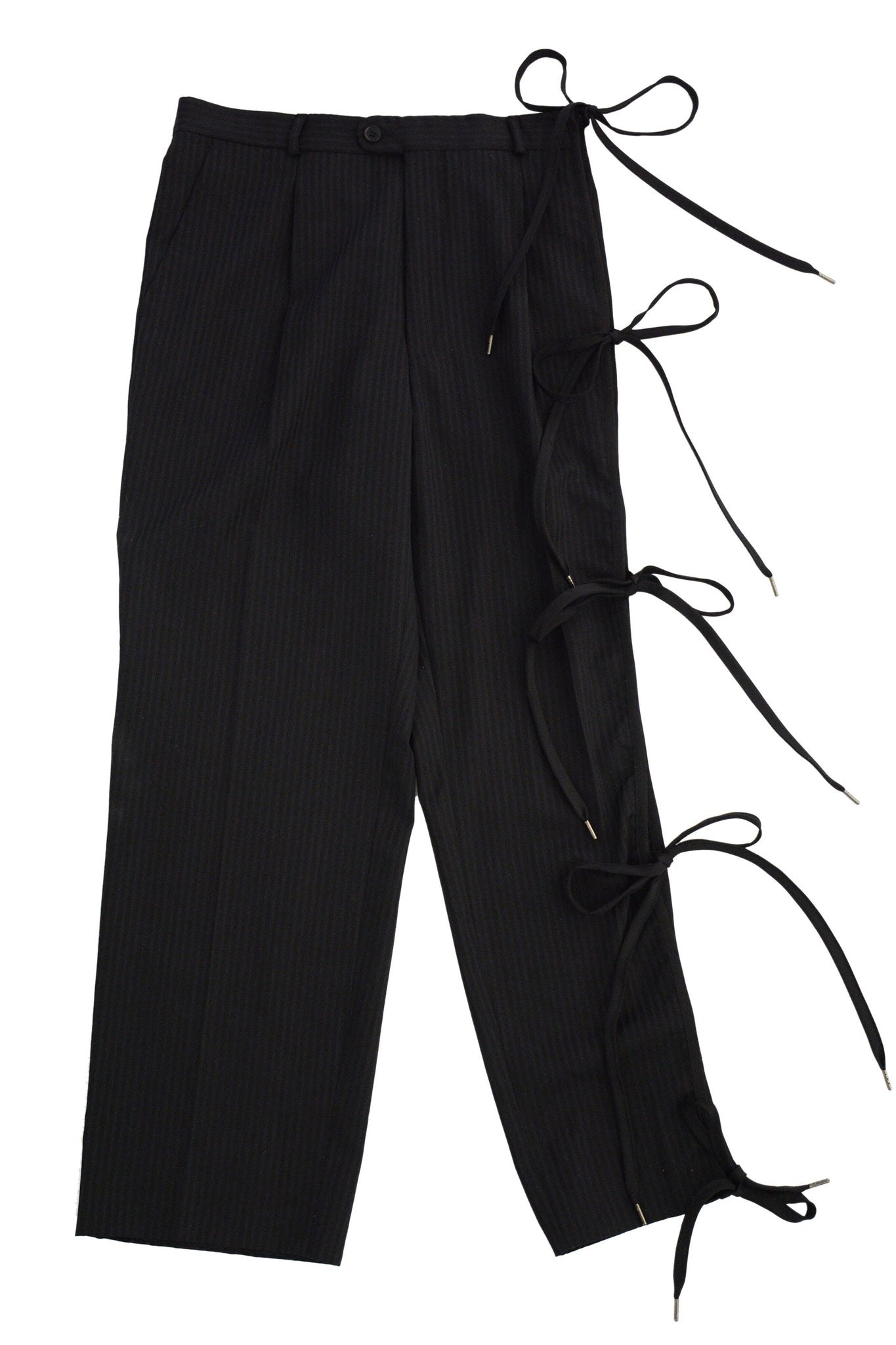BLACK BOW TROUSERS